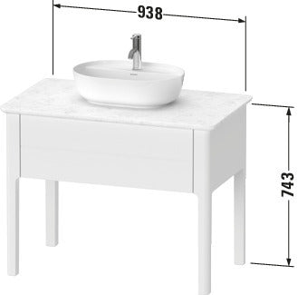Duravit Luv Console vanity unit floorstanding