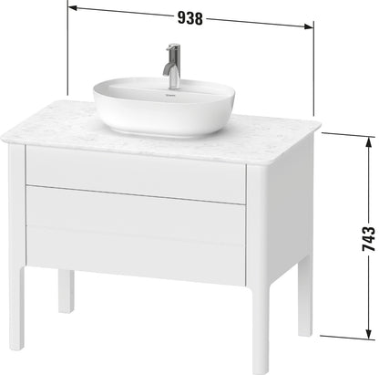 Duravit Luv Console vanity unit floorstanding