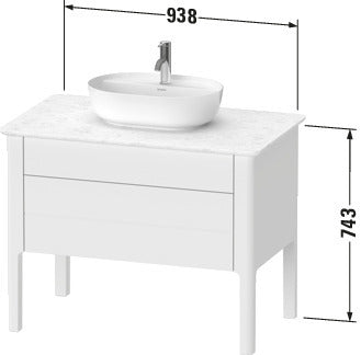 Duravit Luv Console vanity unit floorstanding