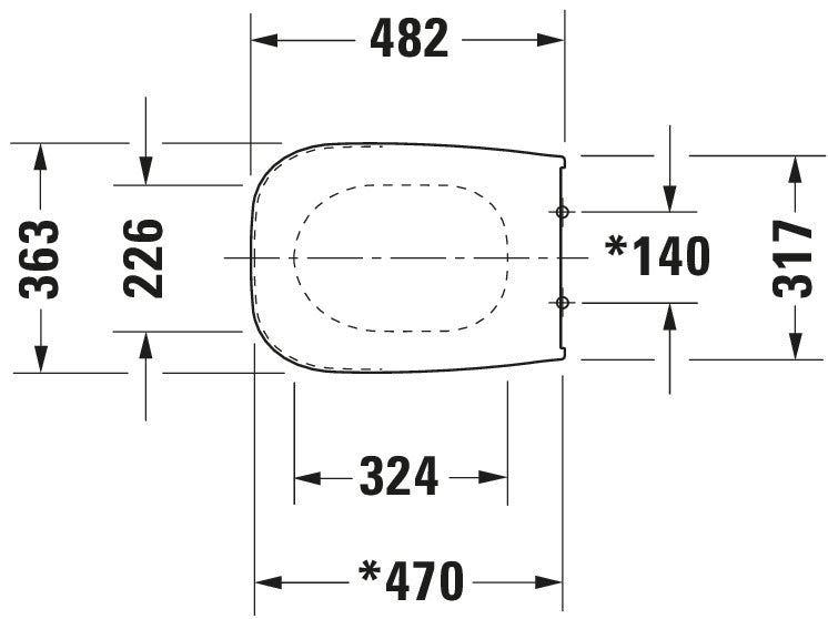 Duravit D-Code Toilet seat 006209
