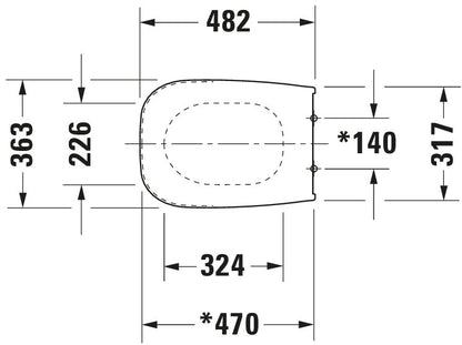 Duravit D-Code Toilet seat 006209