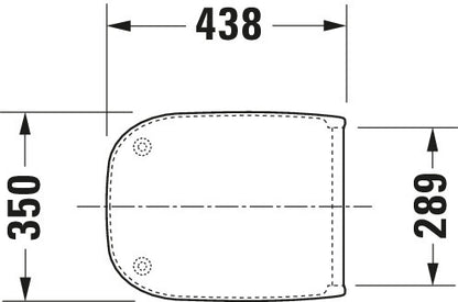 Duravit D-Code Toilet seat 006739