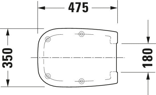Duravit D-Code Toilet seat