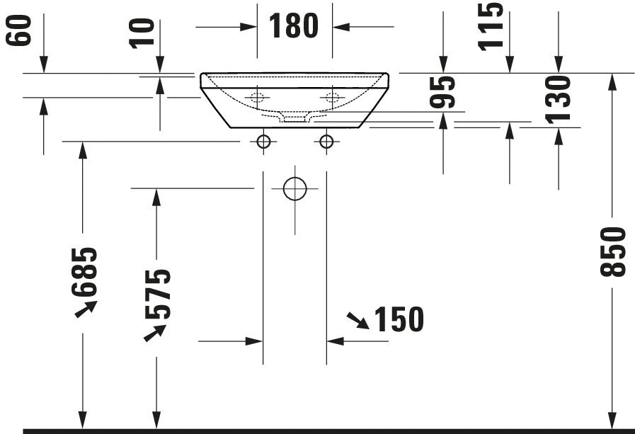 Duravit D-Neo Hand basin