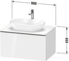 Duravit D-Neo Console vanity unit wall-mounted