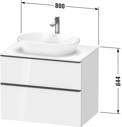 Duravit D-Neo Console vanity unit wall-mounted
