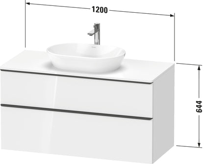 Duravit D-Neo Console vanity unit wall-mounted