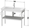 Duravit White Tulip Metal console