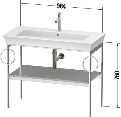 Duravit White Tulip Metal console