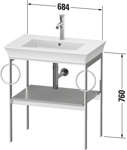 Duravit White Tulip Metal console