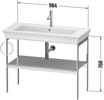 Duravit White Tulip Metal console