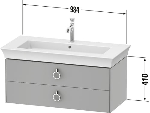 Duravit White Tulip Vanity unit wall-mounted