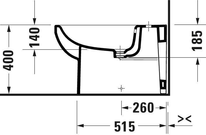 Duravit Duravit No.1 Floorstanding bidet