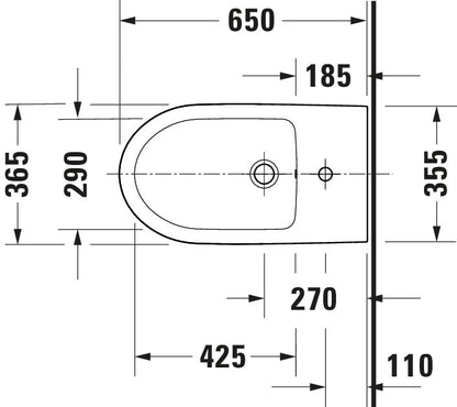 Duravit Duravit No.1 Floorstanding bidet
