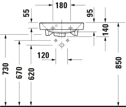 Duravit Duravit No.1 Hand basin