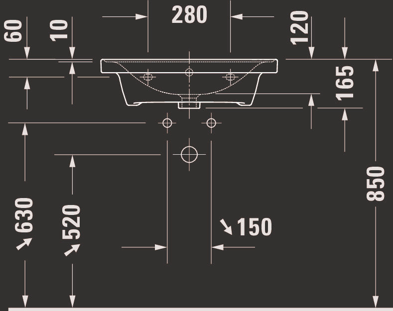 Duravit D-Neo Washbasin