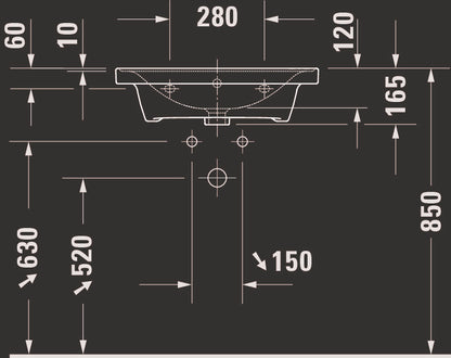 Duravit D-Neo Washbasin