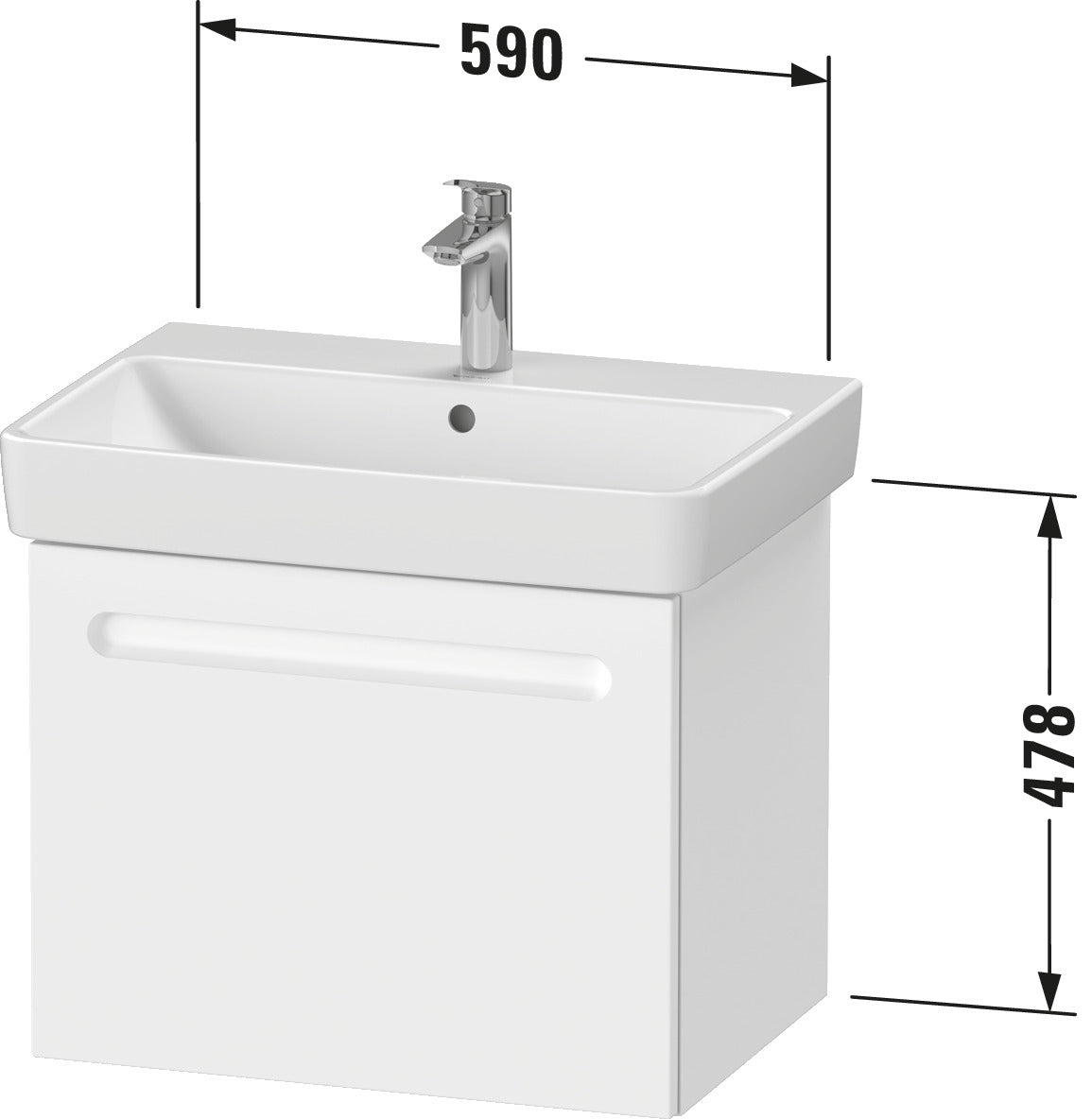 Duravit Duravit No.1 Vanity unit wall-mounted