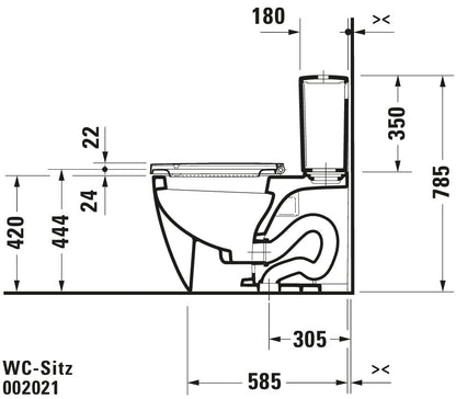 Duravit ME by Starck Toilet seat