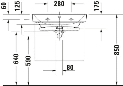 Duravit Duravit No.1 Vanity unit wall-mounted