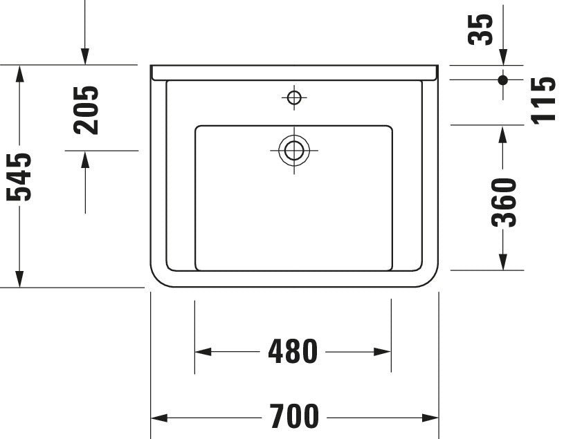 Duravit Starck 3 Washbasin Vital