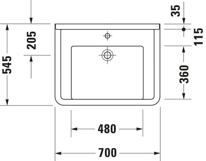 Duravit Starck 3 Washbasin Vital