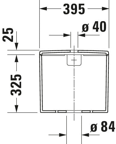 Duravit ME by Starck Toilet Tank #093820