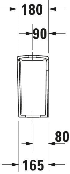 Duravit ME by Starck Toilet Tank #093820