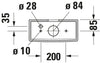 Duravit ME by Starck Toilet Tank #093820