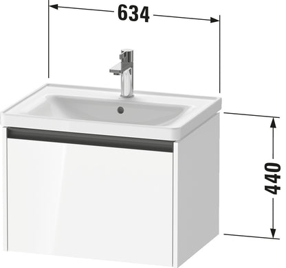 Duravit Ketho.2 Vanity unit wall-mounted