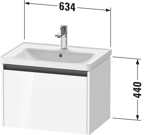 Duravit Ketho.2 Vanity unit wall-mounted