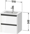 Duravit Ketho.2 Vanity unit wall-mounted