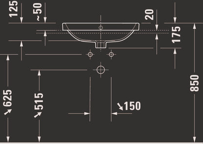 Duravit Duravit No.1 Built-in basin