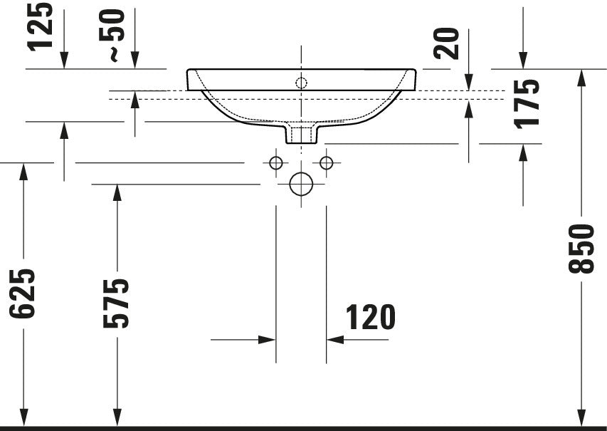 Duravit Duravit No.1 Built-in basin