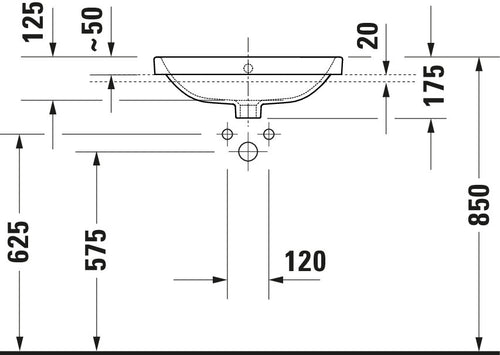 Duravit Duravit No.1 Built-in basin
