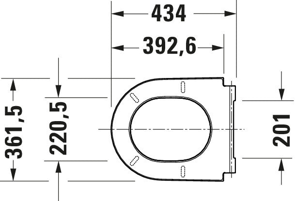 Duravit D-Neo Toilet seat #002161
