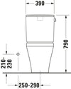 Duravit DuraStyle Two-piece toilet bowl only