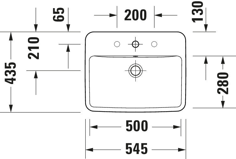 Duravit Duravit No.1 Built-in basin