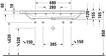 Duravit D-Neo Washbasin
