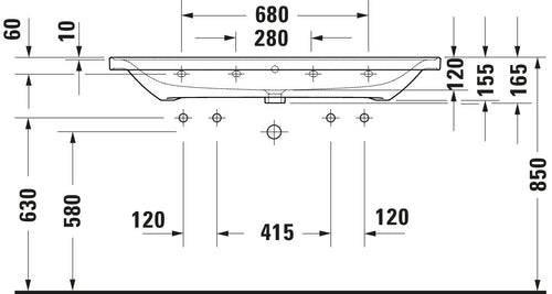 Duravit D-Neo Washbasin