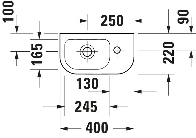 Duravit D-Code Hand basin