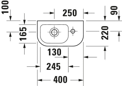 Duravit D-Code Hand basin