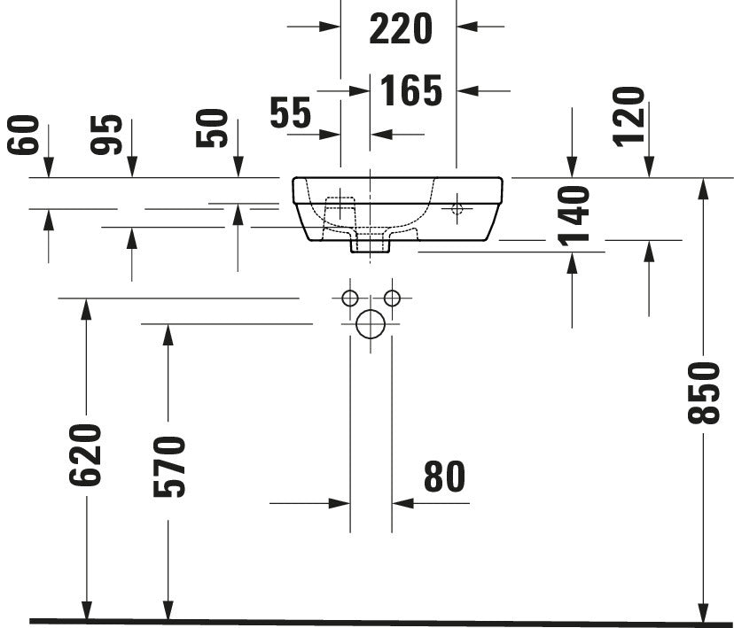 Duravit D-Code Hand basin
