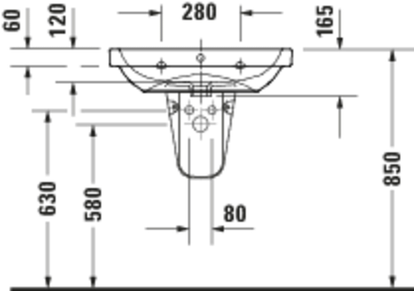 Duravit D-Code Washbasin