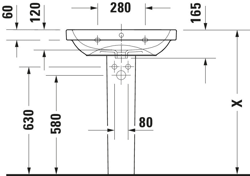 Duravit D-Code Washbasin