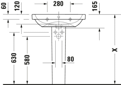 Duravit D-Code Washbasin