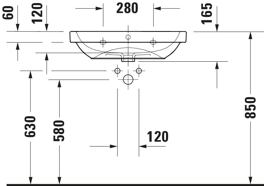 Duravit D-Code Washbasin