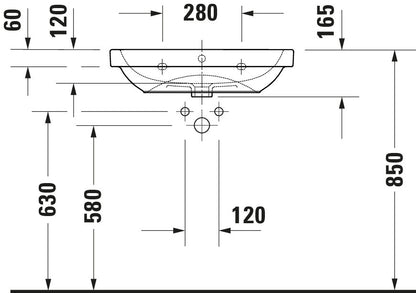 Duravit D-Code Washbasin