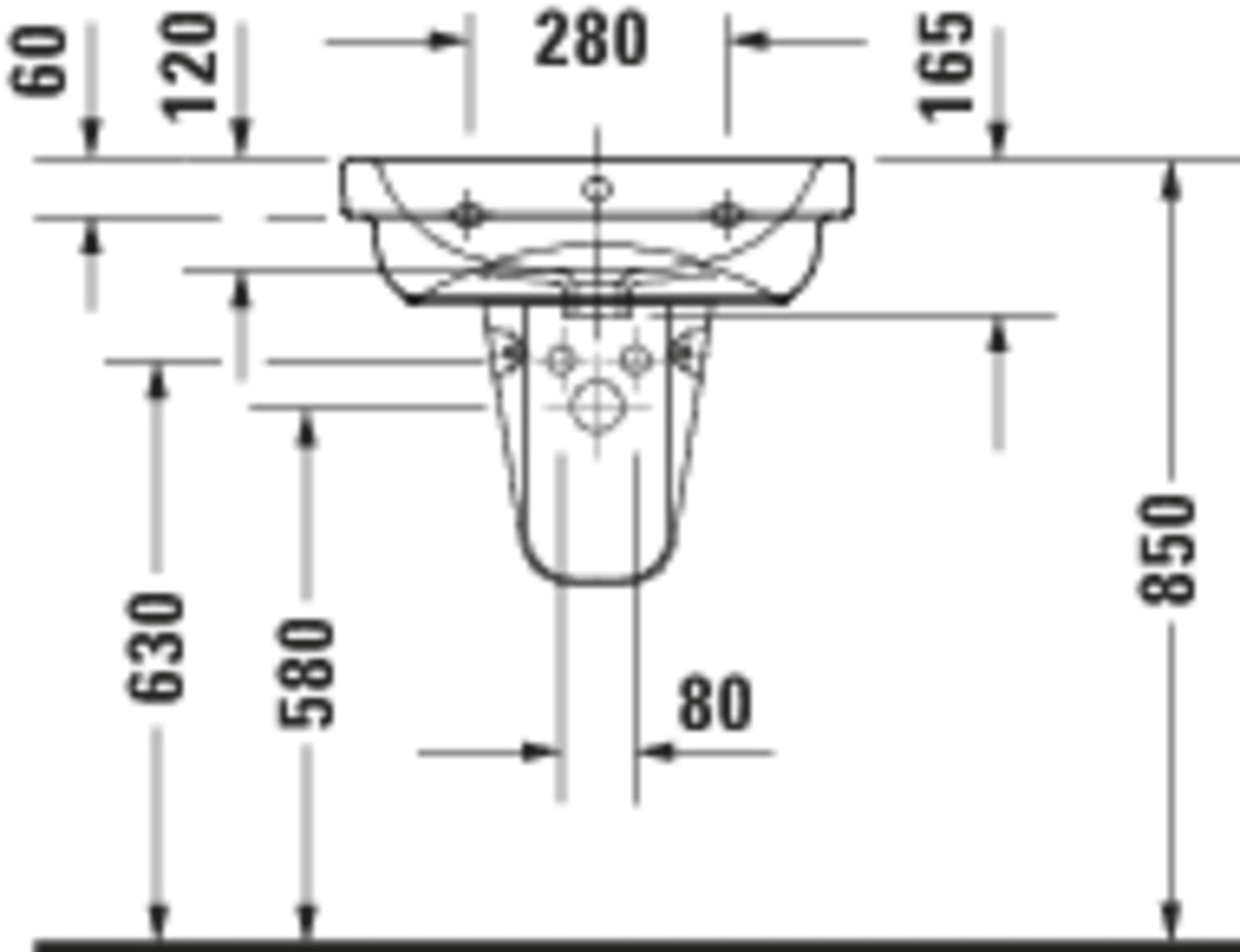 Duravit D-Code Washbasin