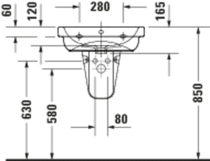 Duravit D-Code Washbasin